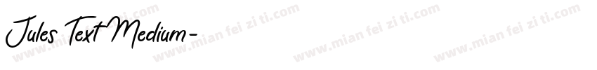 Jules Text Medium字体转换